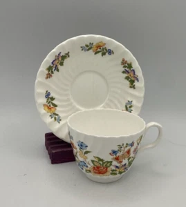 Aynsley Cottage Garden Teacup Cup & Saucer Set (s) Flowers Butterflies - Picture 1 of 3