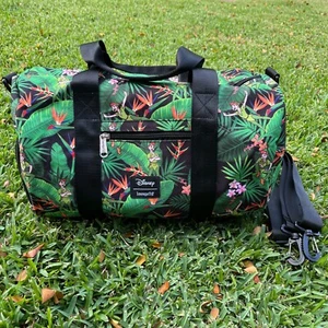 Loungefly Disney Peter Pan Duffle Bag Hawaii Tropical Floral Schultergurt NEU - Bild 1 von 12