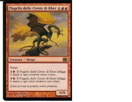 MAGIC MTG - FLAGELLO DELLE CRESTE DI KHER - ORO -  IN IT - USATA PARI AL NUOVO - Immagine 1 di 1