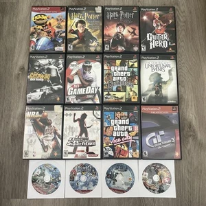 PS2 Game Lot Of 16 Games Play Station 2 Mostly Complete in Box Tested Working - Picture 1 of 2