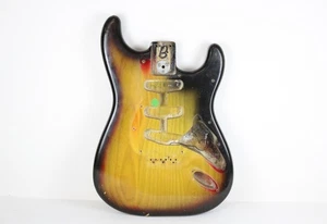 1977 Vintage Fender Stratocaster Hardtail Sunburst BODY USA Strat 1970s CBS-Era - Picture 1 of 15
