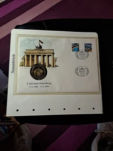 numisbrief 1. Jahrestag Der Maueröffnung 1990 - Bild 1 von 5