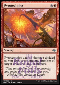 Pyrotechnics 4x FOIL FRF MTG Fate Reforged poco común COMO NUEVO rojo - Imagen 1 de 1