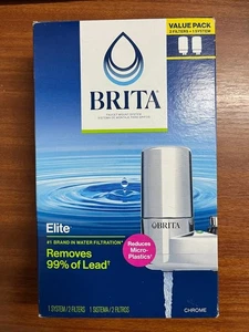Sistema básico de filtración de agua para montaje en grifo Brita (incluye 1 sistema/2 filtros) - Imagen 1 de 6