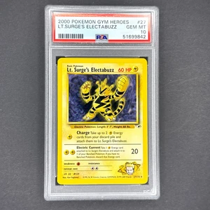 2000 Pokemon Gym Heroes Lt. Surge’s Electabuzz 27/132 Gem Mint PSA 10 - Picture 1 of 2