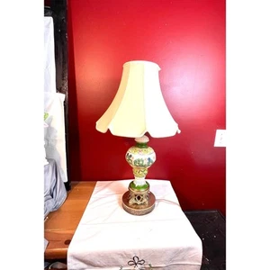 Capodimonte Style Italian Porcelain Table Lamp~Metal Base~Cherubs~With Shade - Picture 1 of 10