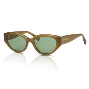 Superdry Sunglasses Women's SDS-5013 152 Yellow Crystal Gold/Solid Green - Picture 1 of 5