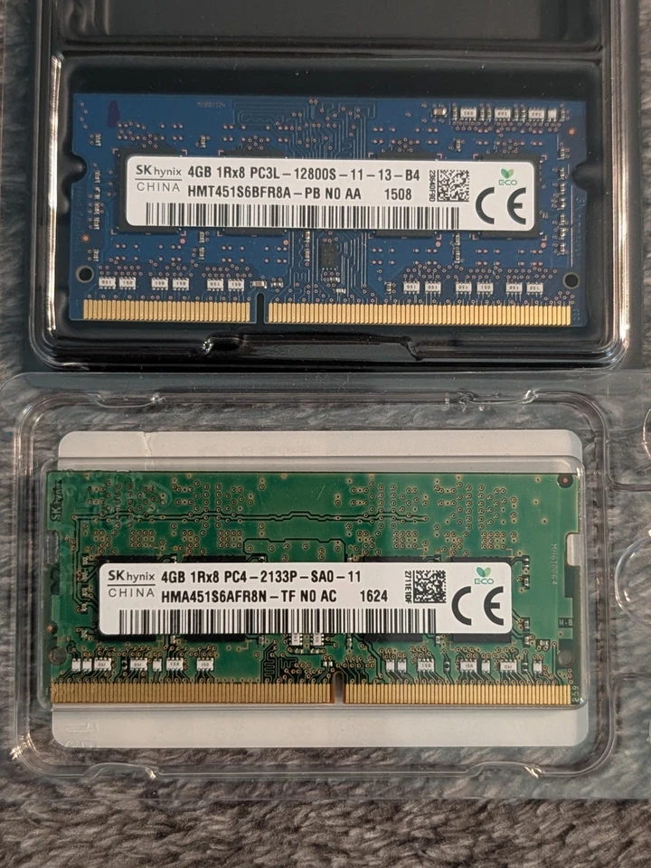 RAM Lot. 1. 4GB 1Rx8 PC3L - 12800S, 1. 4GB 1Rx8 PC4-2133P - Image 1 of 1