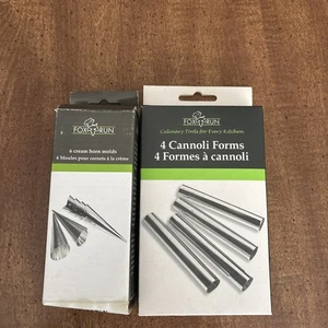 LOT of Fox Run 4 Cannoli Forms & 6 Cream Horn Molds Stainless NEW - Picture 1 of 9