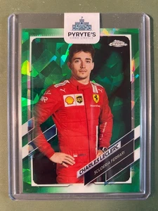 Topps 2021 cromo zafiro F1 Charles Leclerc #11/75 Ferrari 11 verde - Imagen 1 de 2