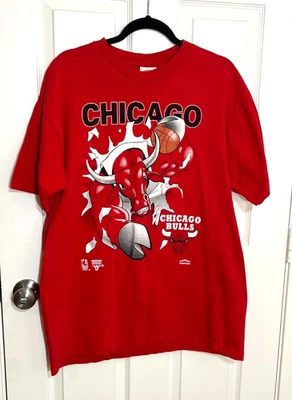 Camiseta De Colección Nuez Moscada NBA Red Chicago Bulls, Doble Cara, Avance - XL Foto 1 de 4