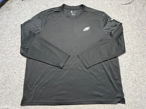 Philadelphia Eagles Shirt Mens 4XL Black NFL Football Dri-Fit Long Sleeve Nike - Picture 1 of 14