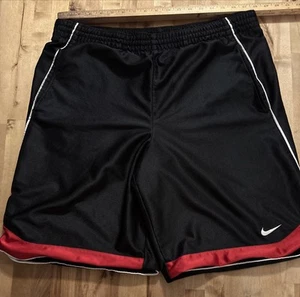 Vintage Nike Gym Shorts Herren Large Schwarz Rot Basketball - Bild 1 von 8