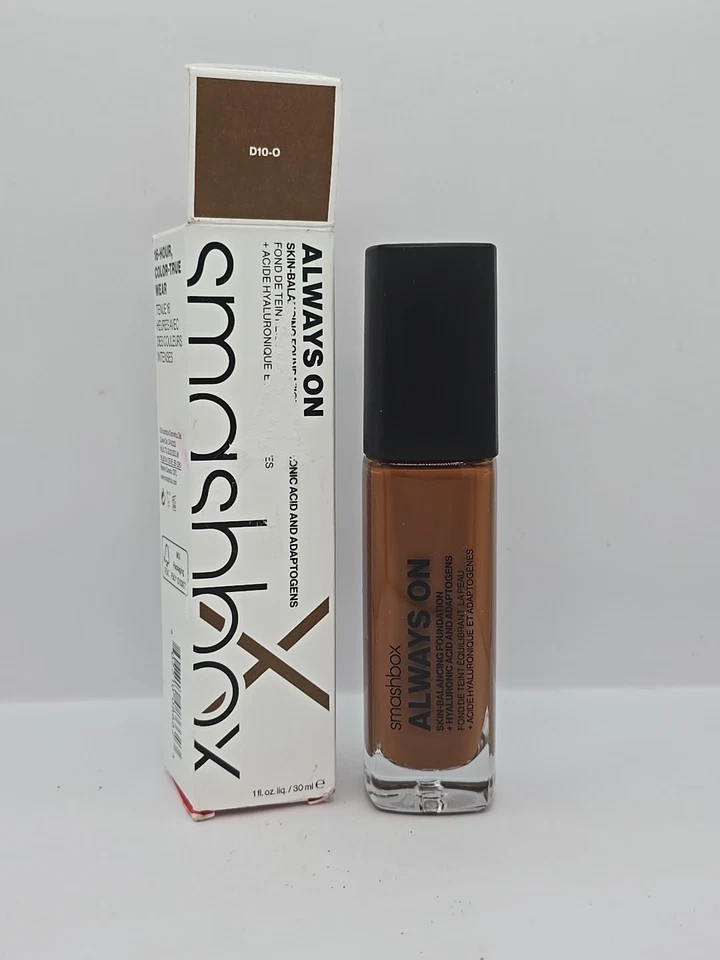 Smashbox Always on Skin-Balancing Foundation D10-O New in Box (1 fl oz/ 30 ml) - Image 1 of 1