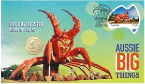 2023 Aussie Big Things - The Big Lobster - Moneda de $1 PNC - Sello y cubierta de moneda - Imagen 1 de 3