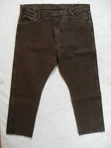 WRANGLER 13MWZKL MENS BROWN ORIGINAL FIT COWBOY CUT 40X30 (ACTUAL SIZE 40X29) - Picture 1 of 5