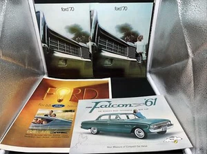 Four Ford Brochures 1961 Falcon, 1968 Ford And Two 1970 Ford Brochures - Picture 1 of 9