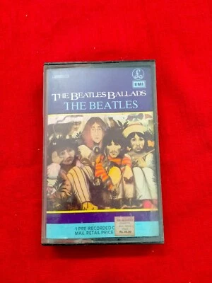 The Beatles Ballads RARE orig Cassette tape INDIA indian  EMI 1990 - Image 1 of 4