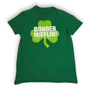Camiseta verde The Office Dunder Mifflin para hombre talla mediana - Imagen 1 de 4