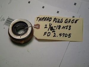2 1/2-18 NS-3, CALIBRO SPINA FILETTATA GO - P.D. 2.4705 USATO - Foto 1 di 2