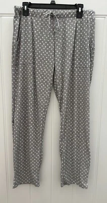 Pantalones de pijama medianos LUCKY BRAND grises con estrellas blancas Foto 1 de 2