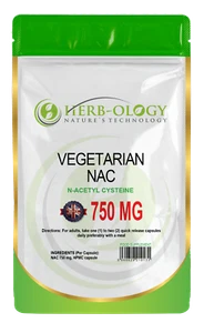 NAC Supplement N-Acetyl-Cysteine Capsules | 750 mg No Fillers | UK Made - Picture 1 of 11