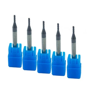 5pcs HRC45 D1.5 tip diameter 1.5mm 4 Flute End Mill CNC Milling Cutter Bits - Picture 1 of 7