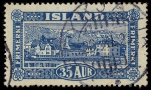 ICELAND 147 (Mi117) - Landscapes "View of Reykjavik" (pa66500) $12 - Picture 1 of 1