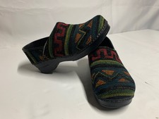 dansko funky knit clogs