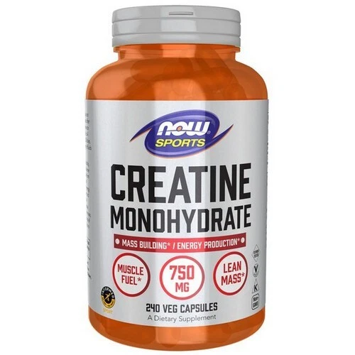 Creatina monohidrato 750 mg 240 cápsulas vegetales de Now Foods Foto 1 de 1