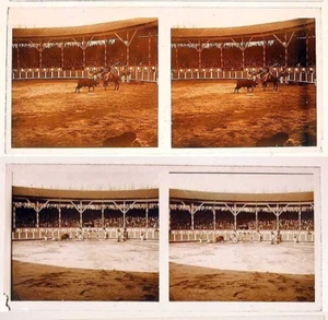 20 photos stereos circa 1900  CORRIDA / torrero toreador - Picture 1 of 8