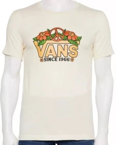 Camiseta Vans Off The Wall Peace Sign Flowers para hombre marfil talla L - Imagen 1 de 3