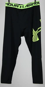 Under Armour Heatgear Fitted Boy's Graphic Base Layer Pants Size X-Large Black - Picture 1 of 4