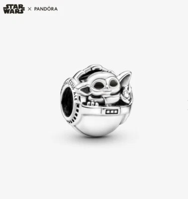 Pandora Star Wars Grogu & Krippe Charm Silber - Bild 1 von 3