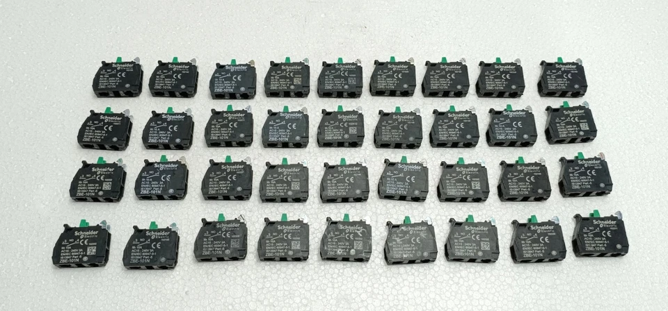 Schneider Electric ZBE-101N Single Contact Block - Lot Of 36pcs - Image 1 of 4