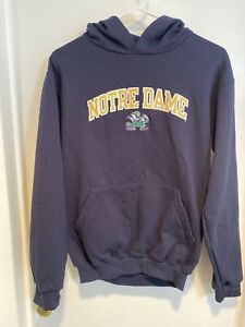 Notre Dame Champion Hoodie Boys Youth XL Navy Blue Preowned