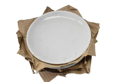 Lote de 11 platos de postre Corona porcelana blanca restaurante 7" diámetro utensilios de cocina Foto 1 de 4