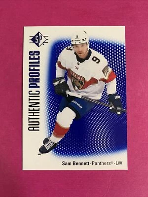 🐶 2021-22 SP AUTHENTIC PROFILES BLUE SAM BENNETT AP-18 - Image 1 of 2