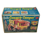 CAMPING-CAR VINTAGE ANNÉES 1970 MATTEL BARBIE COUNTRY RV RV MOTOR HOME DANS BOITE D'ORIGINE FEU