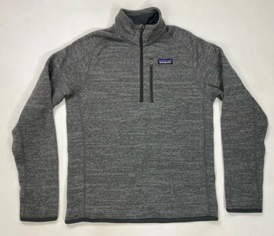 Patagonia Better Sweater 1/4 Fleece Pullover Jacket Men Small Gray 25523 - Image 1 of 4
