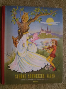 Schöne Schweizer Sagen Band 2 / Buch von 1955 / Elfen Feen Hexerei - Imagen 1 de 2