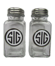 SIG Salt & Pepper Shakers, Sig Sauer Logo salt and pepper shakers, Sig shakers