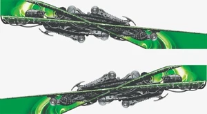 Calcomanías gráficas envolventes laterales verdes para remolque de auto camión 2-60" - Imagen 1 de 2