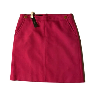 NWT Talbots fuchsia pink Cotton  straight business casual pencil skirt size 14P - Picture 1 of 8