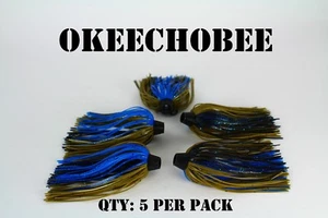 PRO-TIE SKIRTS Bass,spinnerbait, Chatterbait fishing lure skirt. Qty: 5 per pack - Picture 1 of 4