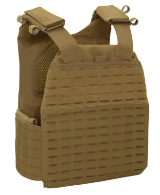 Rothco Laser Cut MOLLE Carrier Vest - Coyote Brown - Image 1 of 4