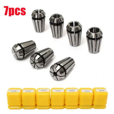7Pcs ER11 Spring Collet 1mm-7mm For CNC Milling Lathe Tool Engraving Machine AO - Image 1 of 4