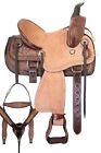 12” 13" 14" YOUTH KIDS WESTERN QUARTER HORSE LEATHER ROPING RANCH TRAIL SADDLE