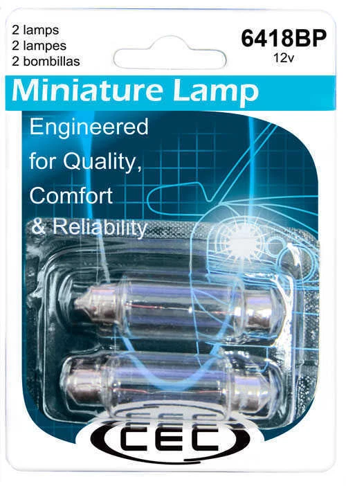Bombilla de matrícula-Sedán CEC Industries 6418BP Foto 1 de 1