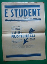 E STUDENT Numero unico degli studenti faentini 1/3/1930 Faenza satira caricature